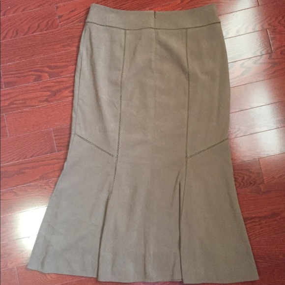 BHS Faux Suede Midi Skirt - Picture 4 of 8